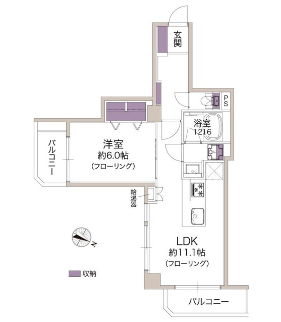 マンション池尻　間取り図