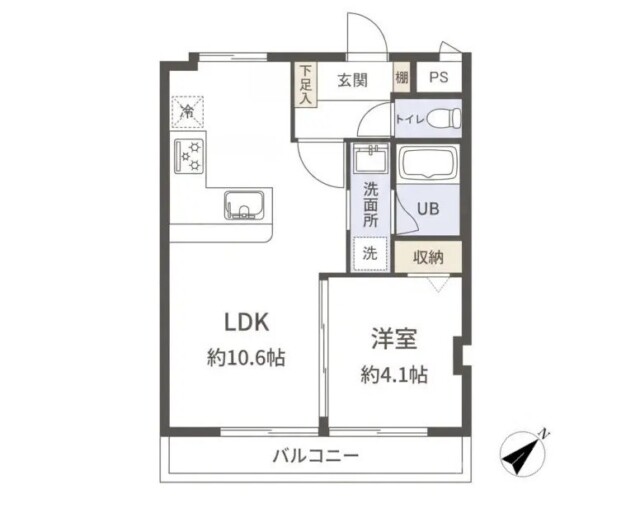 ヴィラフローラ　間取り図