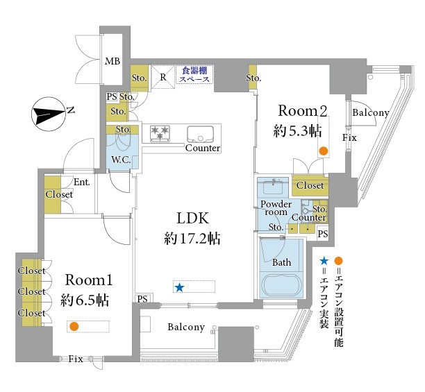 ウィルローズ市谷柳町　間取り図