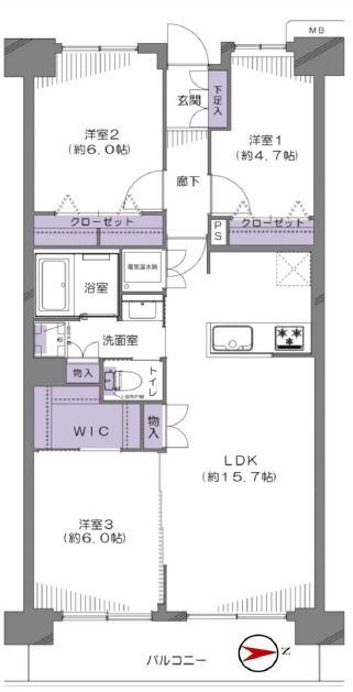 ファミリータウン東陽　間取り