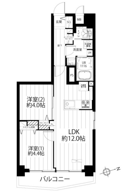 カーサ桜上水　間取り図