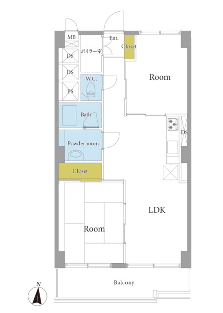 柏木ローズマンション　間取り図