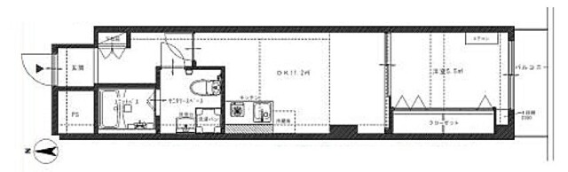 朝日プラザ北新宿　間取り図