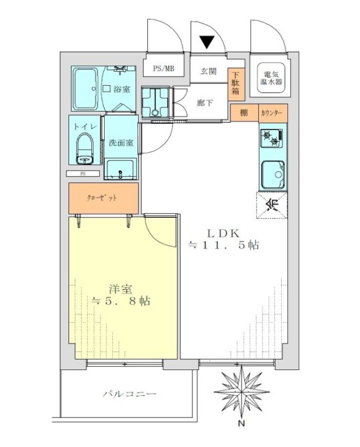 ハイネス哲学堂　間取り図