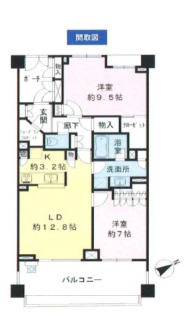 井の頭公園パークハウス吉祥寺南町 間取り図