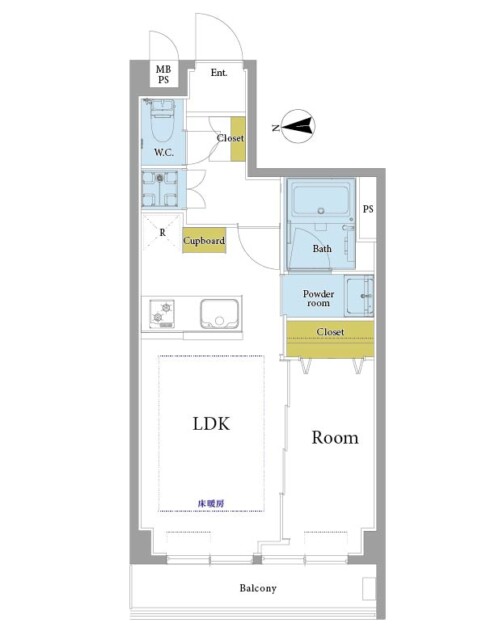 サンコート芝公園 間取り図 サンコート芝公園 間取り図