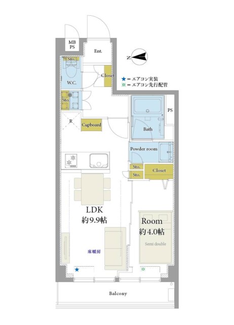 サンコート芝公園　間取り図