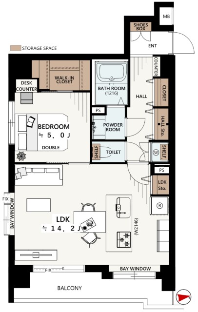 フリーディオ芝公園　間取り図