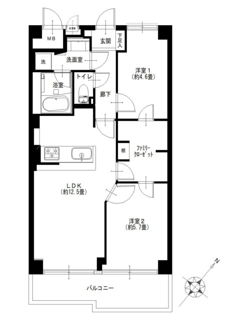 ソフトタウン晴海　間取り図