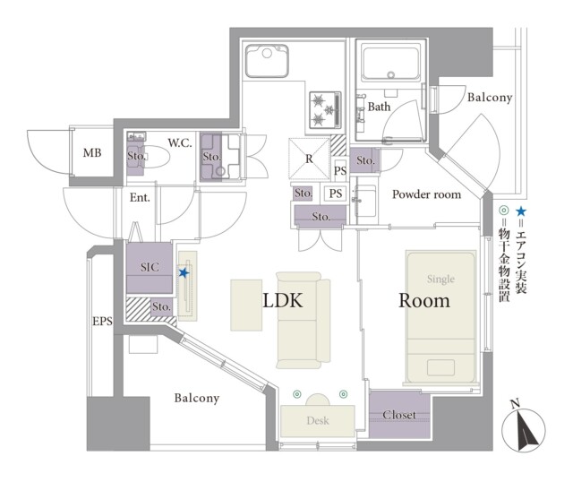 イトーピアアルファシティ池袋　間取り図