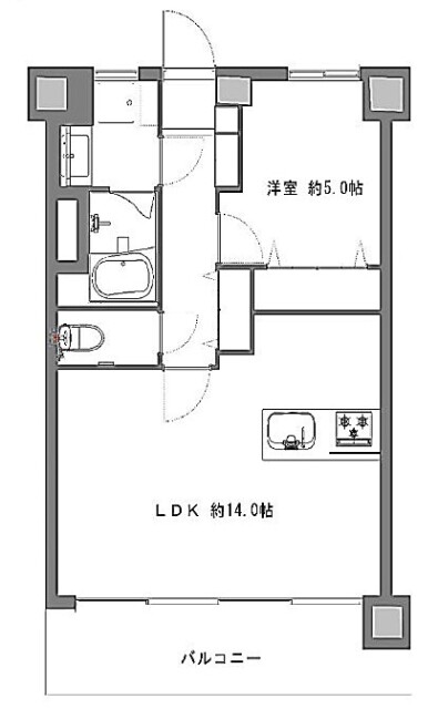 三軒茶屋スカイハイツ　間取り図