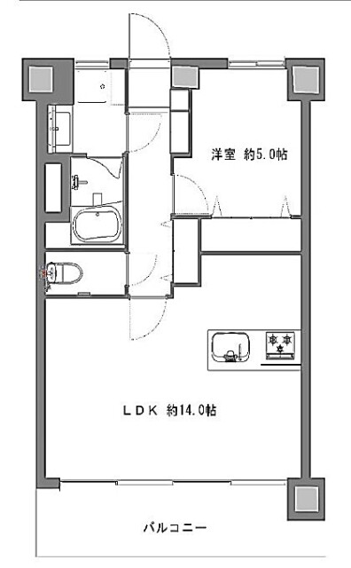 三軒茶屋スカイハイツ　間取り図　103