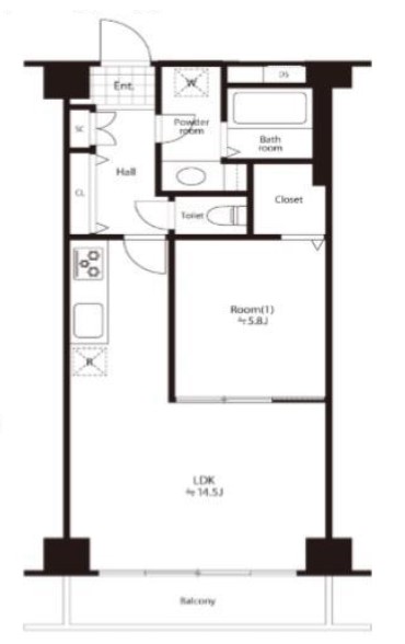 駒場ネオパレス 間取り図 駒場ネオパレス 間取り図