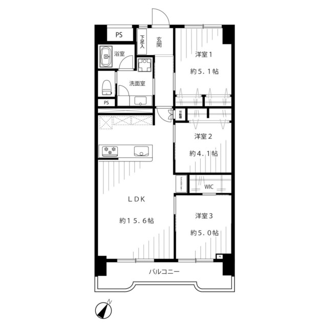 シティコープ豊洲　間取り図