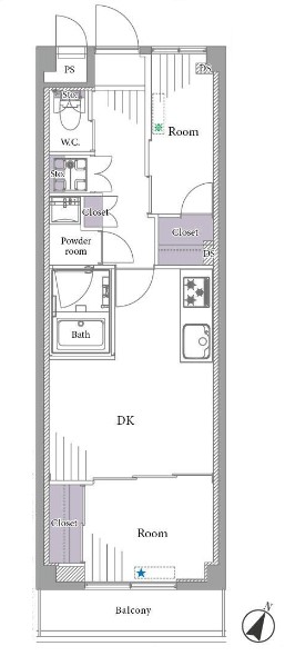 ビッグ武蔵野池袋　間取り図