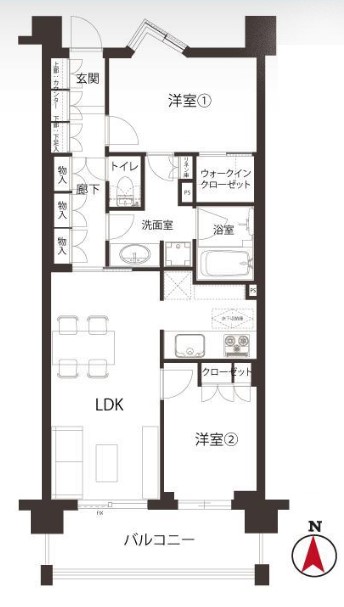 藤和学芸大学ホームズⅡ　間取り図