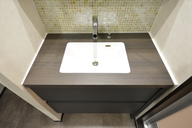 都立大コーポラス 洗面台