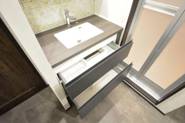 都立大コーポラス 洗面台