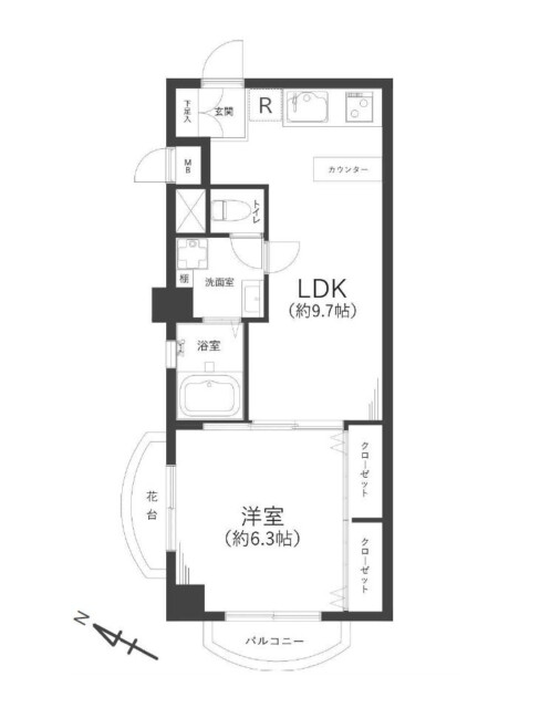 秀和第二自由が丘レジデンス　間取り図