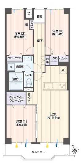 エクセル東陽町　間取り図