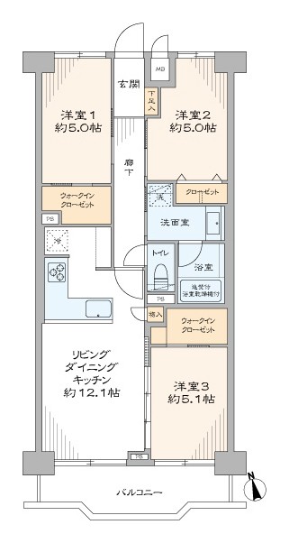 エクセル東陽町　間取り図