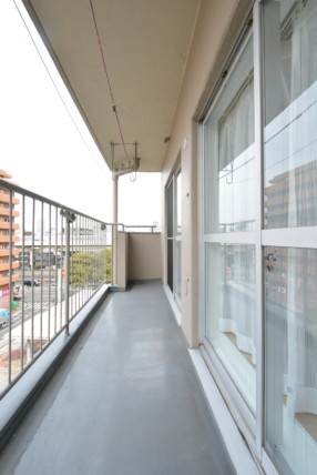 飯田橋第一パークファミリア 西側バルコニー