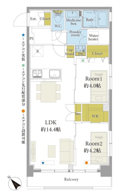 マンション小石川　間取り図