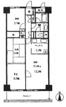 グランドメゾン池袋　間取り図2