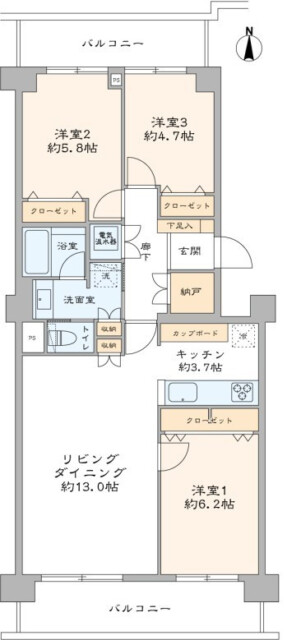 ファミリータウン東陽　間取り図