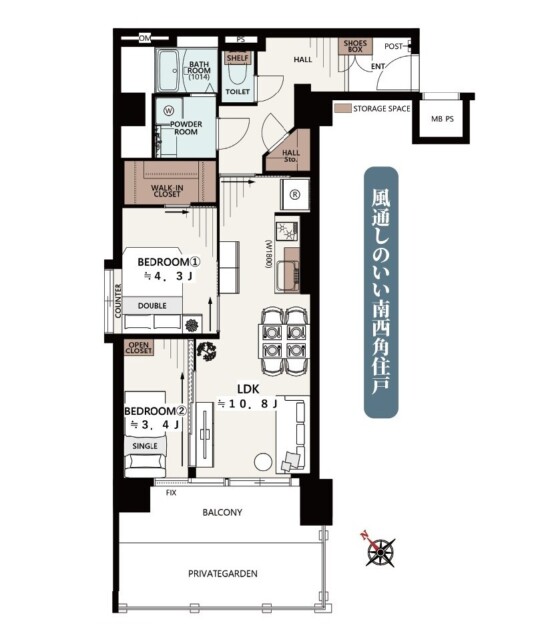カーサ池尻　間取り図