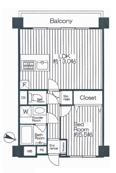 南青山サマリヤマンション　間取り図