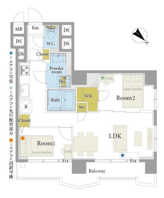 シャトレー代々木　間取り図
