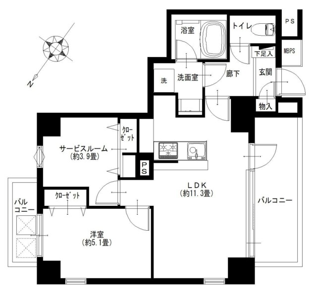 グランドメゾン東池袋　間取り図