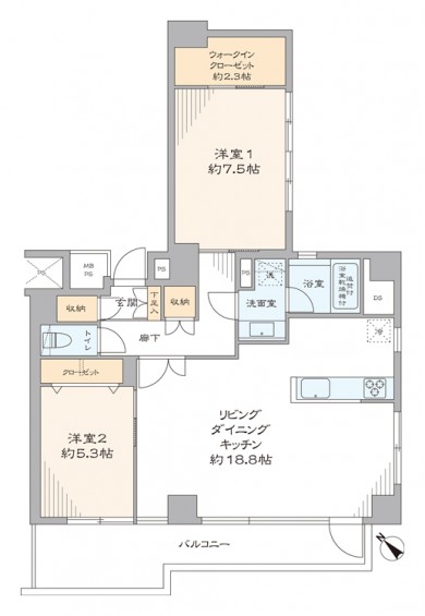 グランドメゾン東池袋 　間取り図