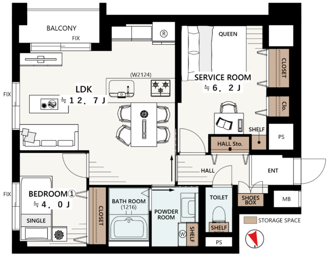 塔の山ハイツ 間取り図 塔の山ハイツ 間取り図