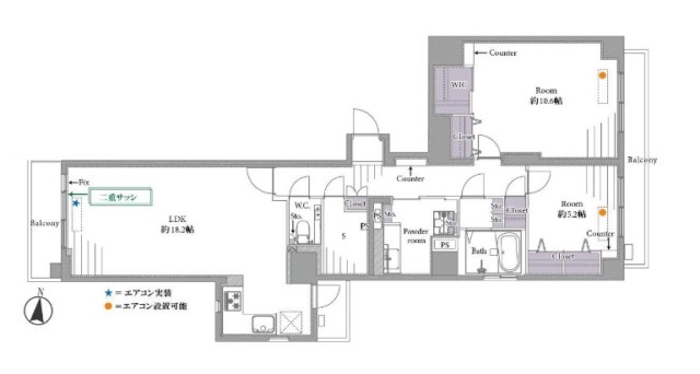 シルバープラザ白山　間取り図
