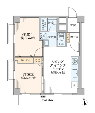 ハイライフ用賀　間取り図