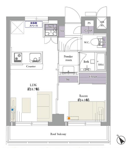 ライオンズマンション上野毛　間取り図