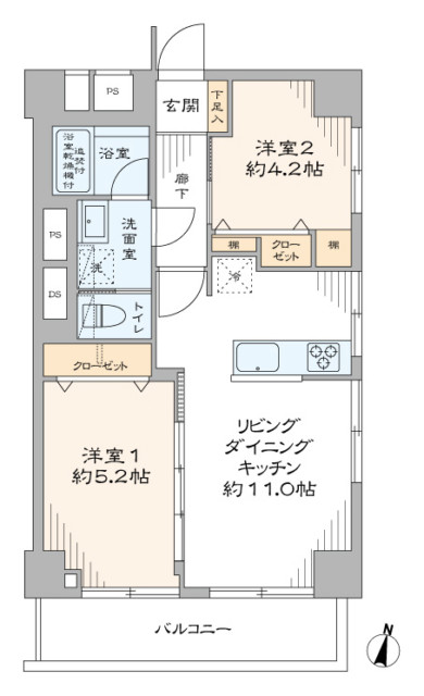烏山コーポビアネーズ 間取り図