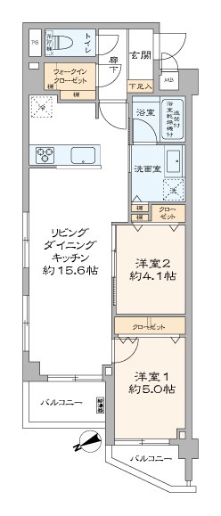 目白フラワーハイホーム　間取り図