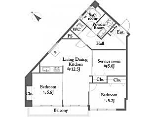 駒場ネオパレス 間取り図 駒場ネオパレス 間取り図