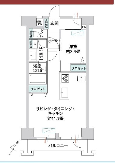 藤和三軒茶屋コープ　間取り図