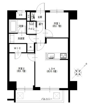 ワコーレ三軒茶屋　間取り図
