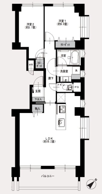 ストークマンション三田　間取り図