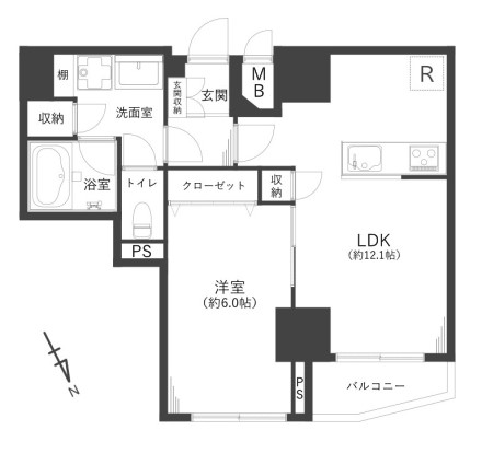 東池袋ハイツ壱番館 間取り図 東池袋ハイツ壱番館 間取り図