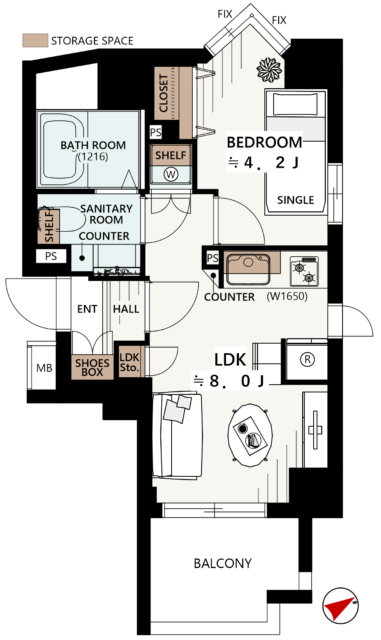朝日シティパリオ高輪台A館 間取り図 朝日シティパリオ高輪台A館 間取り図