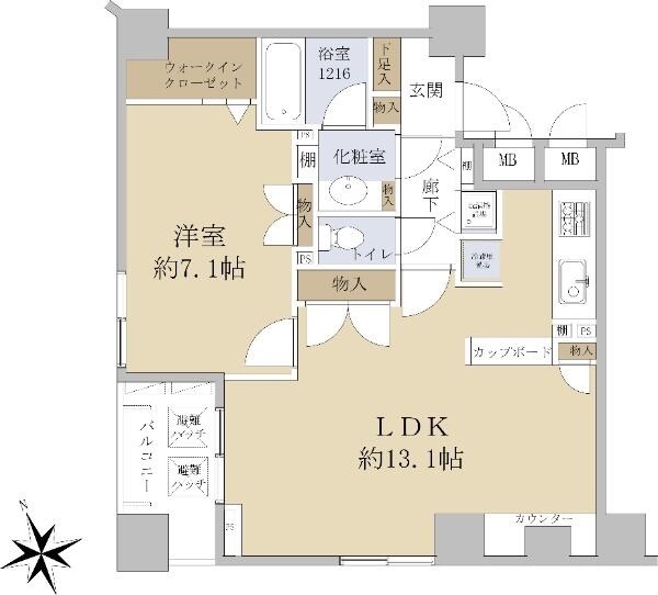 リシェ大井　間取り図
