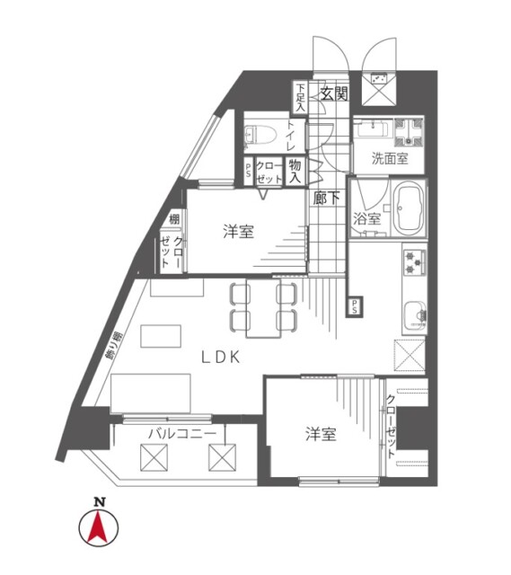 グレンパーク池田山　間取り図