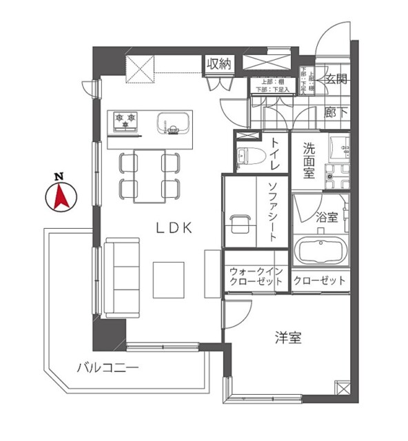 グランドメゾン麻布一の橋　間取り図