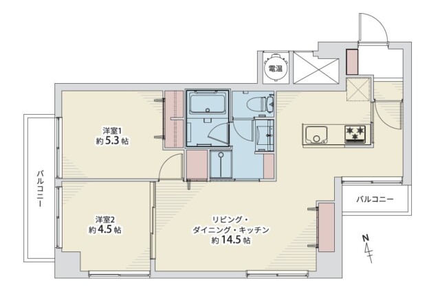 芝マンション　間取り図